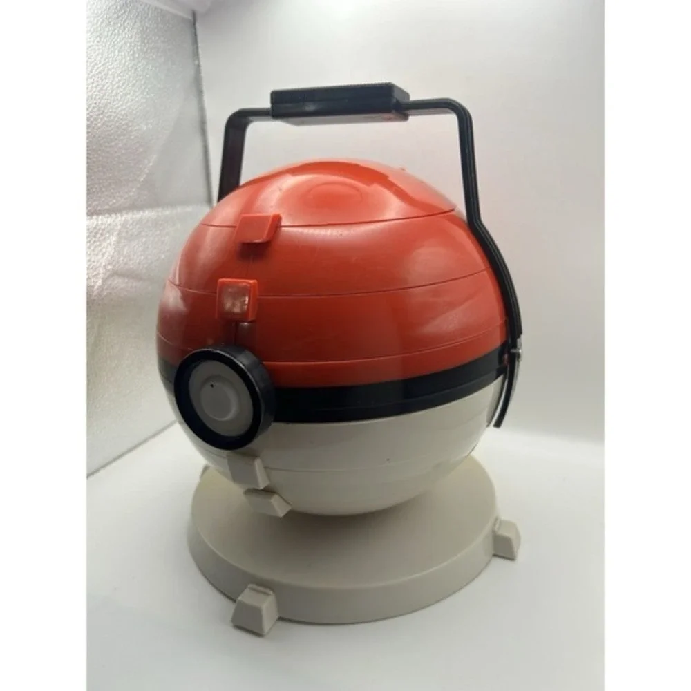 Vintage 1999‎ Pokemon Collector Marbles Pokeball Carrying Case & Marbles